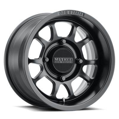 Aluminum Wheels 15x10 MR409 Bead Grip UTV Bolt Pattern 4 On 136 Offset 0 Lip Size 4.33 Matte Black MB Method