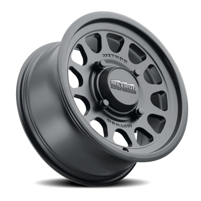 Aluminum Wheels 15x10 MR414 Bead Grip UTV Bolt Pattern 4 On 136 Offset 25 Lip Size 2.72 Matte Black MB Method