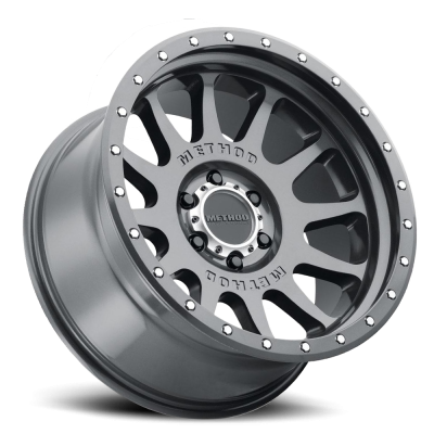 Aluminum Wheels 20x10 NV MR605 Bolt Pattern 8 On 170 Offset -24 Lip Size 2.83 Gloss Titanium GY Method