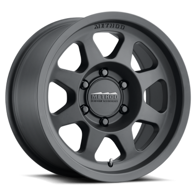 Aluminum Wheels 17x7.5 Bead Grip MR701 Bolt Pattern 6 On 130 Offset 50 Lip Size 0.98 Matte Black MB Method
