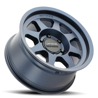 Aluminum Wheels 17x9 Bead Grip MR701 Bolt Pattern 6 On 139.7 Offset -12 Lip Size 1.97 Bahia Blue BL Method