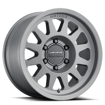 Aluminum Wheels 17x9 Bead Grip MR703 Bolt Pattern 5 On 127 Offset -12 Lip Size 1.18 Gloss Titanium SL Method