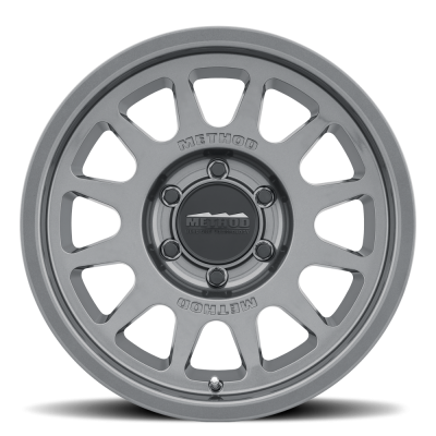 Aluminum Wheels 17x9 Bead Grip MR703 Bolt Pattern 5 On 127 Offset -12 Lip Size 1.18 Gloss Titanium SL Method