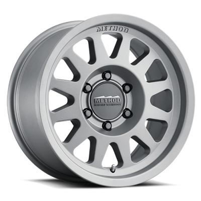 Aluminum Wheels 17x8.5 Bead Grip MR704 Bolt Pattern 8 On 170 Offset 0 Lip Size 1.81 Titanium SL Method