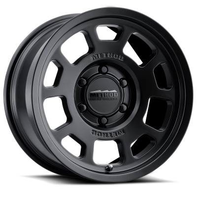 Aluminum Wheels 18x9 Bead Grip MR705 Bolt Pattern 6 On 139.7 Offset 0 Lip Size 1.22 Matte Black MB Method