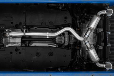 2023-Up Toyota Corolla GR 1.6L Armor Pro T304 Stainless Steel 3 Inch Cat-Back Dual Split Rear with Carbon Fiber Tips MBRP