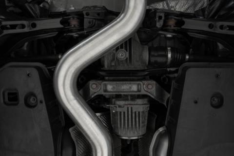 2023-Up Toyota Corolla GR 1.6L Armor Pro T304 Stainless Steel 3 Inch Cat-Back Dual Center Rear Exit with Carbon Fiber Tips MBRP