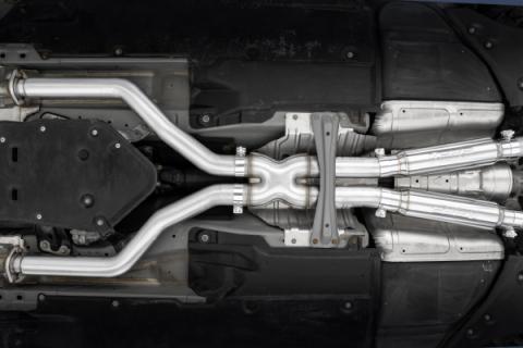 2017-2022 Infiniti Q60 3.0L 3 Inch Cat-Back Dual Split Rear Exit Tour Version T304 Stainless Steel MBRP