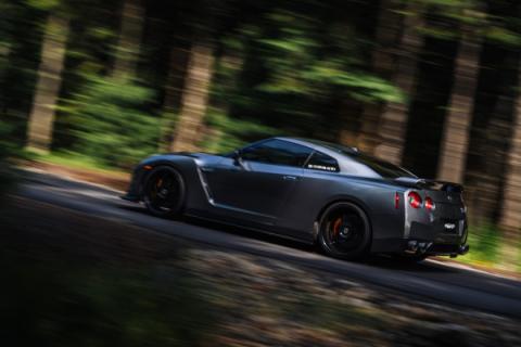 2009-2024 Nissan GT-R 3.8L Armor Pro T304 Stainless Steel 3.5 Inch Cat-Back Dual Split Rear with Quad Carbon Fiber Tips MBRP