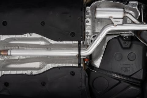 2022-Up Volkswagen Golf GTI MK8 T304 Stainless Steel 3 Inch Cat-Back 2.5 Inch Dual Split Rear with Carbon Fiber Tips MBRP