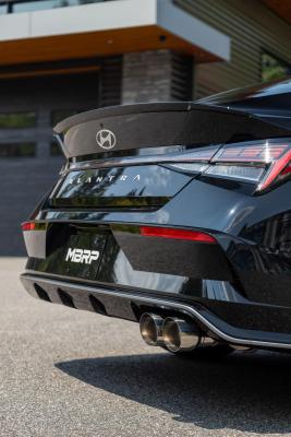 2021-Up Hyundai Elantra N-Line 1.6L Armor Pro 3 Inch Axle-Back Single Rear Exit with Dual Outlet Carbon Fiber Tip MBRP