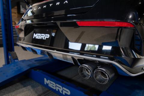 2021-Up Hyundai Elantra N-Line 1.6L Turbo Armor Lite 3 Inch Axle-Back Single Rear Exit with Dual Outlet Tip MBRP