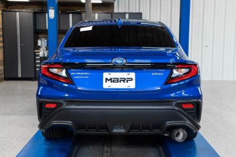 22-Up Subaru WRX 2.4L T304 Stainless Steel 3 Inch Cat-Back Single Rear Exit Carbon Fiber Tip MBRP