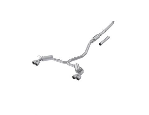 2022-2024 Honda Civic Sport Touring 1.5L Turbo Hatchback Armor Lite 3 Inch Cat-Back 2.5 Inch Dual Split Rear with Quad Polished Tips MBRP