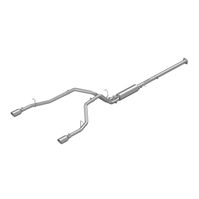 Cat Back Exhaust System Dual Split Rear T409 Stainless Steel For 19-24 RAM Hemi 1500 5.7L MBRP
