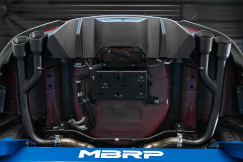 Exhaust Pipe 2.5 Inch Axle Back With Quad 4 Inch Dual Wall Tips For 18-23 Ford Mustang GT 5.0L Non Active Exhaust T304 Stainless Steel MBRP
