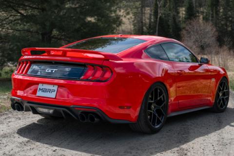 Exhaust Pipe 2.5 Inch Axle Back With Quad 4 Inch Dual Wall Tips For 18-23 Ford Mustang GT 5.0L Non Active Exhaust T304 Stainless Steel MBRP