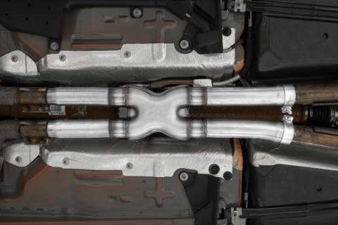MBRP 2.5 Inch Exhaust Resonator Bypass X-Pipe For 15-Up Ford Mustang GT 5.0L MBRP