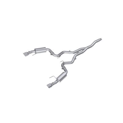 3 Inch Cat Back Exhaust System For 15-Up Ford Mustang 2.3 EcoBoost and 19-Up Ford Mustang 2.3L EcoBoost Dual Split Rear Street Version 4.5 Inch Tips T409 Stainless Steel MBRP