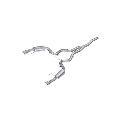 3 Inch Cat Back Exhaust System For 15-Up Ford Mustang 2.3 EcoBoost and 19-Up Ford Mustang 2.3L EcoBoost Dual Split Rear Street Version 4.5 Inch Tips Aluminized Steel MBRP