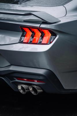 24-Up Ford Mustang GT 5.0L, Armor Lite Aluminized Steel 3 Inch Cat-Back Dual Split Rear with Quad Tips, Race Profile MBRP