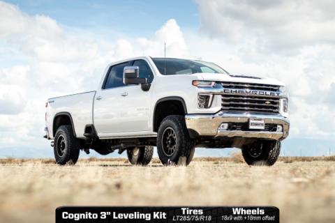 3-Inch Standard Leveling Kit for 2020-2024 Silverado/Sierra 2500/3500 2WD/4WD Cognito