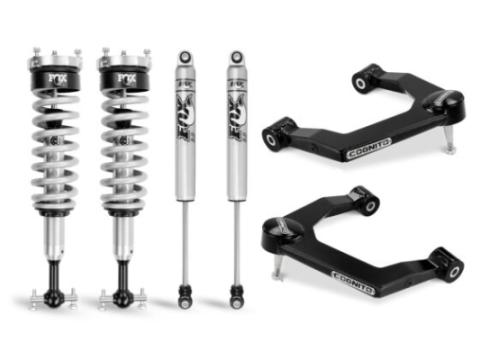 Cognito 3-Inch Performance Leveling Kit With Fox PS Coilover 2.0 IFP Shocks for 19-22 Silverado/Sierra 1500 2WD/4WD