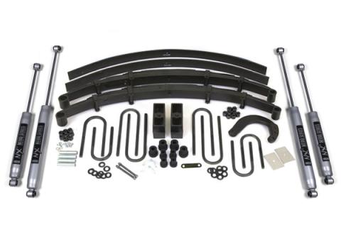 6 Inch Lift Kit Chevy/GMC 3/4 Ton Suburban 88-91 4WD Leaf Springs NX2 Nitro Shocks