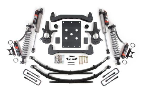 4 Inch Lift Kit FOX 2.5 Performance Elite Leaf Spring Coil-Over 07-13 Silverado/Sierra 1500 2WD BDS Suspension