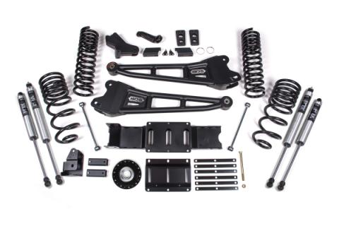 2025 Ram 2500 4WD (Diesel) 6 Inch Radius Arm Suspension Lift Kit, 4.5 Inch Rear Lift, Coil Spring - Fox 2.0 IFP PS Shocks BDS Suspension