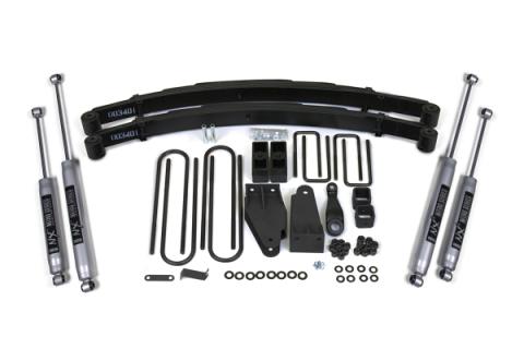 4 Inch Lift Kit Ford F250 TTB 87-96 4WD NX2 Nitro Shocks