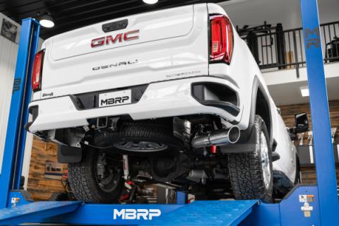 4 Inch Cat Back Exhaust System Single Side Exit 20-Up Silverado/Sierra 2500/3500 HD 6.6L V8 Armor Pro MBRP