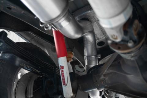 4 Inch Cat Back Exhaust System Single Side Exit 20-Up Silverado/Sierra 2500/3500 HD 6.6L V8 Armor Lite MBRP