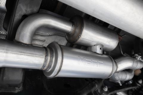 2025 Ram 1500 3.0L SST SO Armor Pro 3 inch Cat-back 2.5 Inch Dual Split Rear Exhaust with Polished Tips MBRP