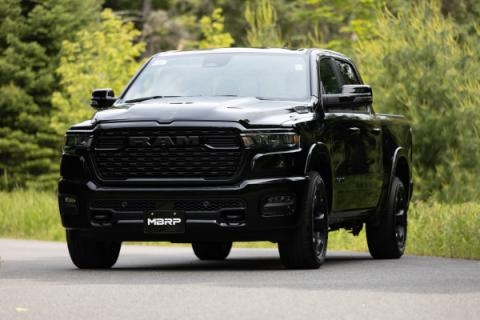 2025 Ram 1500 3.0L SST SO Armor Pro 3 inch Cat-back 2.5 Inch Dual Split Rear Exhaust with Polished Tips MBRP