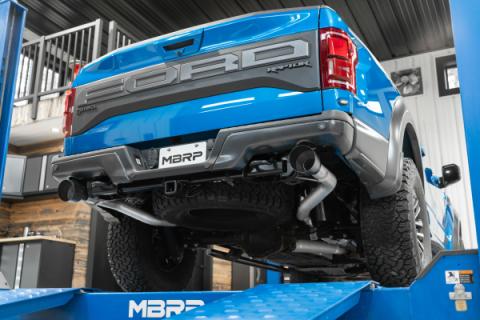 3 Inch Exhaust Resonator Back Dual Rear Exit T409 Stainless Steel For 17-20 Ford F-150 Raptor 3.5L EcoBoost MBRP