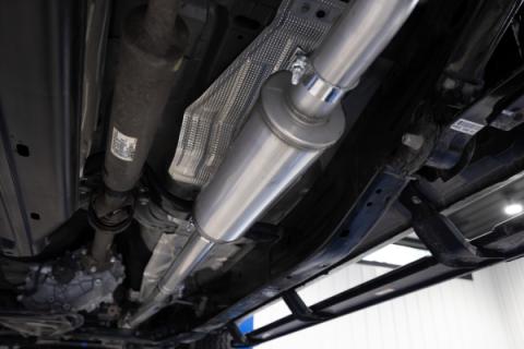 2024-Up Ford Ranger 2.3L Ecoboost Armor Pro T304SS 3-Inch Cat-Back Single Side Exit with Polished Tip MBRP