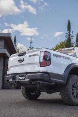 24-Present Ford Ranger Raptor 3.0L EcoBoost, Armor BLK 3-Inch Axle-Back Dual Rear Turn-Down MBRP