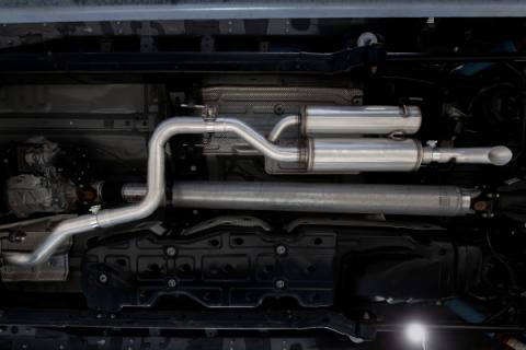 2024-Up Toyota Tacoma 2.4L Armor Pro 3-Inch Cat-Back Pre-Axle Turn Down, MBRP