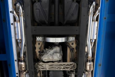 2019-Up Mercedes-Benz G63 4.0TT V8 Armor Pro T304SS 2.5 Inch Pre-Axle Cat-Back, Dual Split Side, Quad Outlet, Active Profile MBRP
