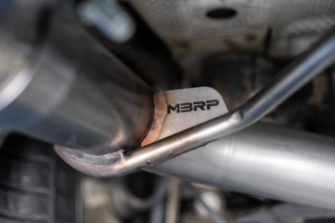 Porsche 2.5 Inch Axle Back Dual Split Rear Bypass Armor Pro Series Carbon Fiber Tips For 14-Up Porsche Macan MBRP