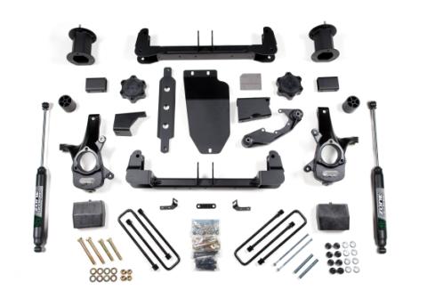14-18 Silverado/Sierra 1500 4WD 6.5 Inch Lift Kit With Replacement Strut Cast Steel Arms With Nitro Shocks Zone Offroad