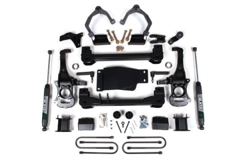 4 Inch Lift Kit For 25-Up Silverado/Sierra 1500 4WD 3 Inch Rear Block Spacer Front Nitro Series Rear Shock Zone Offroad