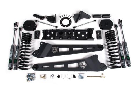 25-26 Ram 2500 4WD (Diesel) 4 Inch Radius Arm Suspension Lift Kit, 2.5 Inch Rear Lift, Spacer - Fox 2.0 Adventure Series Shocks Zone Offroad