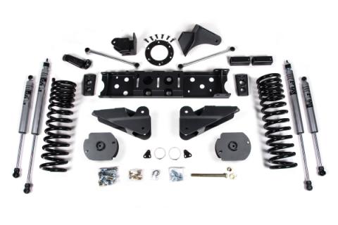 25-26 Ram 2500 4WD (Diesel) 4 Inch Suspension Lift Kit, 2.5 Inch Rear Lift, Spacer - Nitro Shocks Zone Offroad