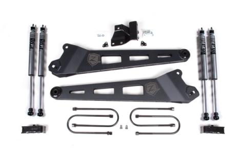 25-26 Ram 3500 4WD (Diesel) 3 Inch Radius Arm Suspension Lift Kit, 2 Inch Rear Lift, Block - W/O Overload - Fox 2.0 Adventure Series Shocks Zone Offroad