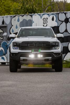 24-Up Ford Ranger Raptor Bumper Light Kit Amber Flood Beam MBRP