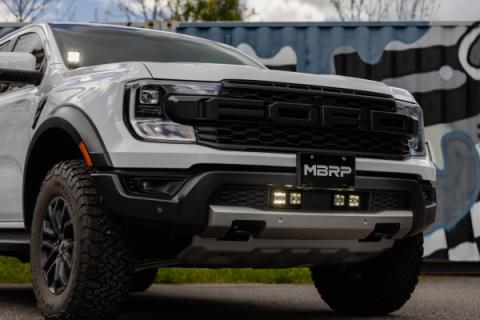 24-Up Ford Ranger Raptor Bumper Light Kit Amber Spot Beam MBRP