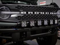 6 XL Linkable LIght Bar Kit Plastic Bumper Mount w/Upfitter 21-Up Ford Bronco Baja Designs