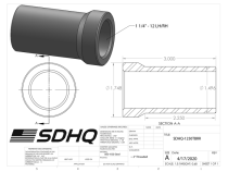 1/2 Inch-20 Right Hand For 1 Inch X .095 Wall Stepped Race Style Bung 4130 SDHQ Offroad